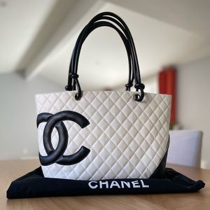 Authentic Chanel Cambon (White) Excellent condition.